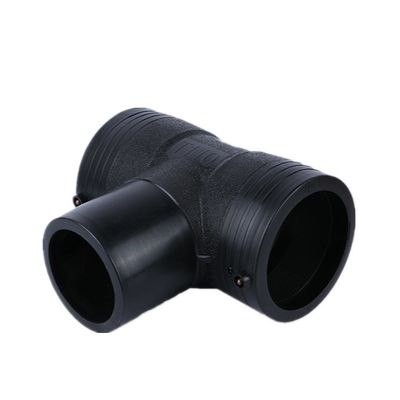 Schwarzes Plastikspritzen-T-Stück Draht-Mesh Skeleton Composite-PET Electrofusions-Fittings-Gelenk