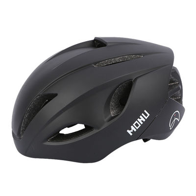 Der Schutzhelm der roten Plastikspritzen-Gebirgsstraßen-Fahrrad-Männer mit Schlusssignal-Aufladungslumineszenz
